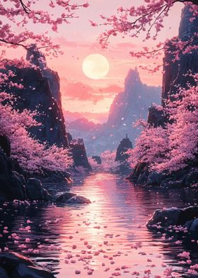 Cherry Blossom River