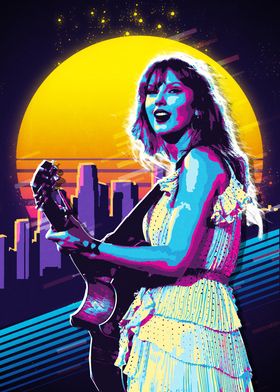 Taylor Swift Retro Art