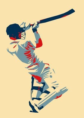 Cricket Player Swing