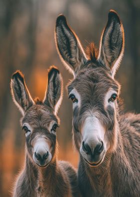 Donkey Duo Portrait