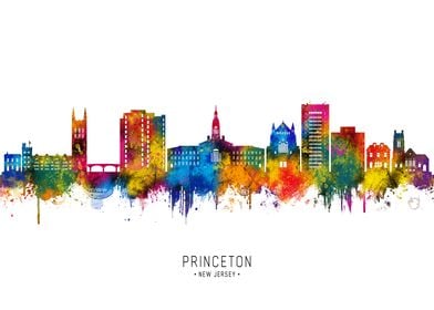 Princeton Skyline Watercolor