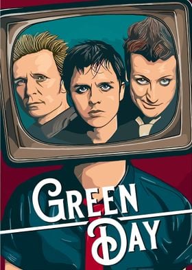 Green Day Band Illustration