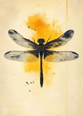 Dragonfly Watercolor Art