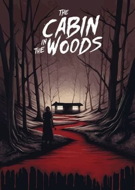 Cabin in the Woods Horror Poster