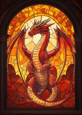 Stained Glass Dragon