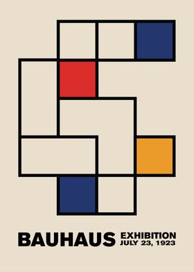 Bauhaus Geometric Poster July 1923