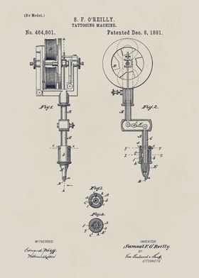 Tattoo Machine Patent