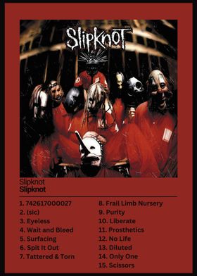 Slipknot - Slipknot Album Poster