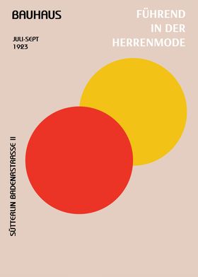 Bauhaus Poster - Herrenmode