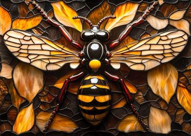 Stained Glass Wasp