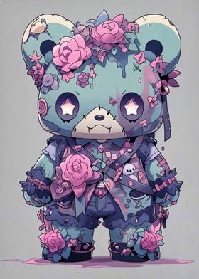 Floral Zombie Bear