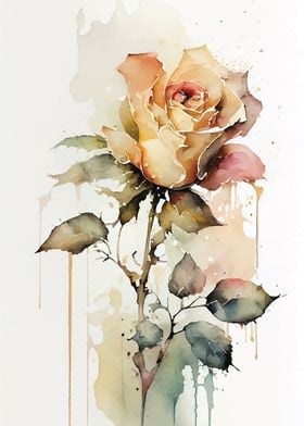 Watercolor Rose