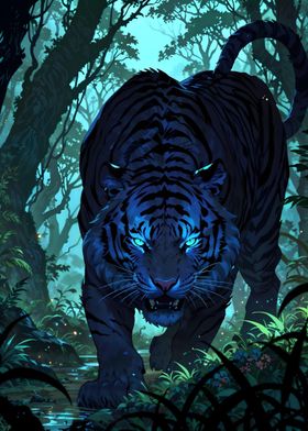 Luminous Stalker: The Ethereal Tiger's Realm