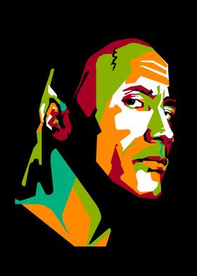 Dwayne Johnson Pop Art