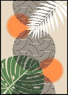 Tropical Geometric Art Print