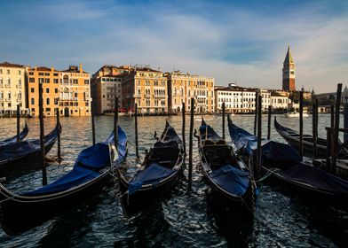 Gondolas in Venice