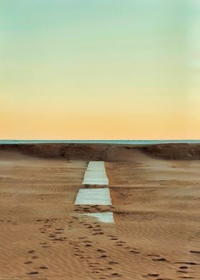 Beach Path at Sunrise