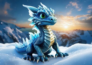 baby blue dragon