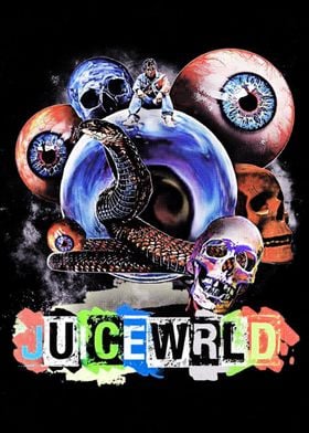 Juice Wrld Eyes &amp; Skulls