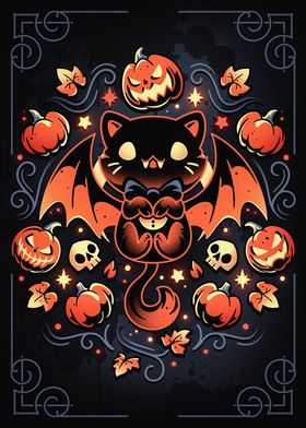 Midnight Pumpkin Cat