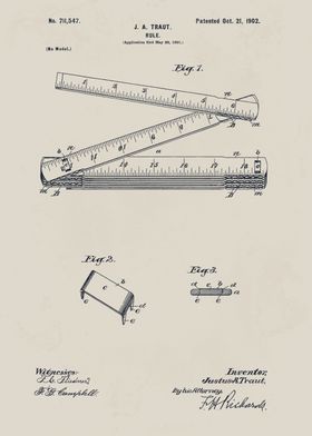 Folding Rule Patent