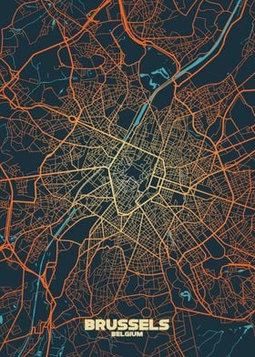 Brussels City Map