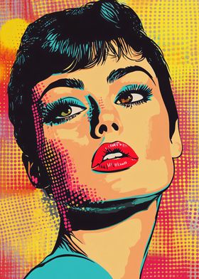 Pop Art Woman Portrait