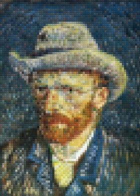 Van Gogh Self-Portrait Pixel Art