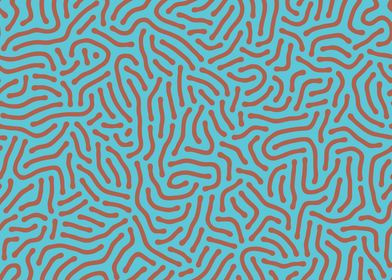 Turing patterns (copper coin, aged copper)