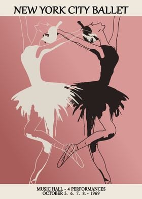 New York City Ballet Poster