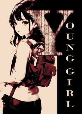 Young Girl Anime Art