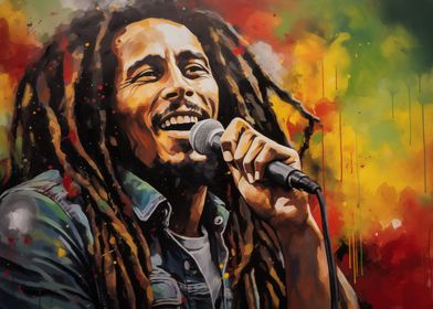 Bob Marley Painting