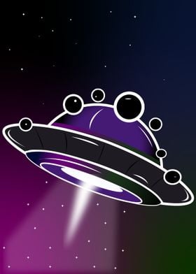   UFO in Space