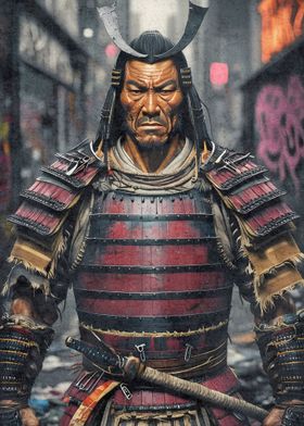 Samurai Warrior Portrait