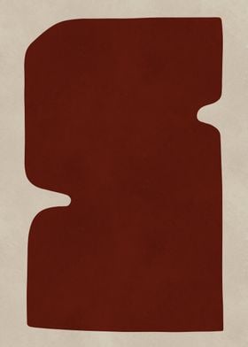 Abstract Burgundy Shape