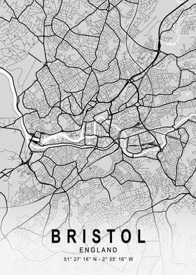 Bristol Light City Map