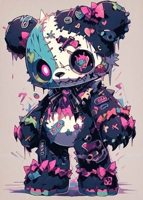 Patchwork Panda Bear