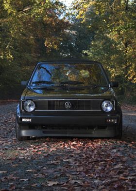 Black Volkswagen Golf