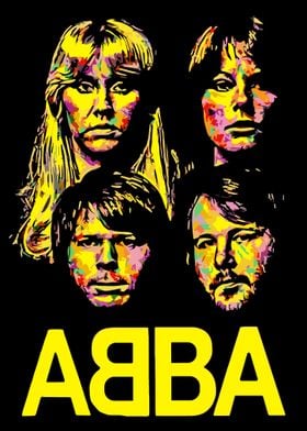 ABBA Band Pop Art