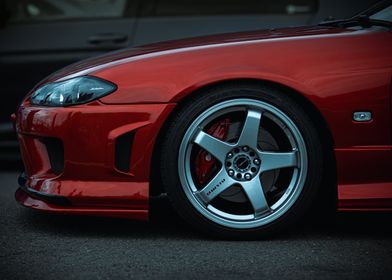 Red Nissan Silvia S15