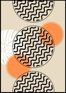 Abstract Wavy Circles