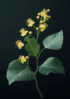 Yellow Flowers and Green Leaves