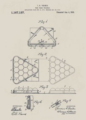 Pool Table Triangle Patent