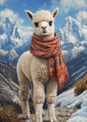 Alpaca in the Mountains