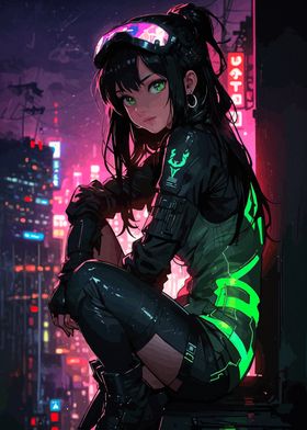 Cyberpunk Anime Girl