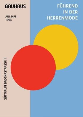 Bauhaus Geometric Poster July