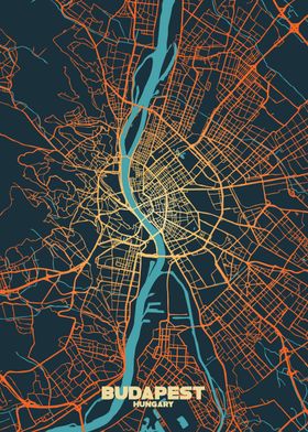 Budapest City Map