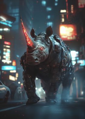 Cyberpunk Rhino