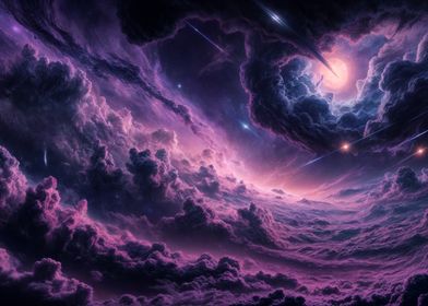 Purple Nebula Clouds