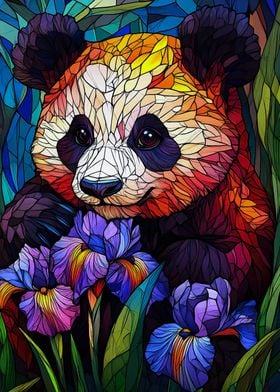 Stained Glass Panda